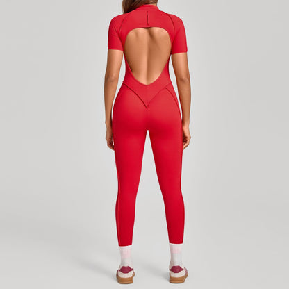 Womens Butt Lifting Tummy Tucking Yoga Gym Jumpsuit
