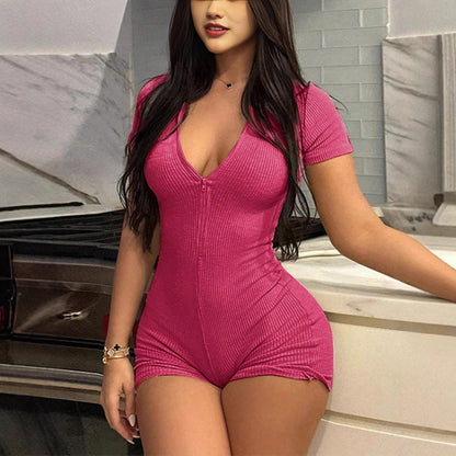 Womens Sexy Form-fitting Fitness Bodysuit For Workouts