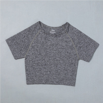 Sportswear T-Shirts Short-Sleeve Workout-Tops Fitness-Crop-Top Seamless Vital Running