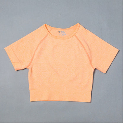 Sportswear T-Shirts Short-Sleeve Workout-Tops Fitness-Crop-Top Seamless Vital Running