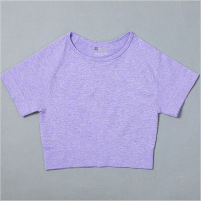 Sportswear T-Shirts Short-Sleeve Workout-Tops Fitness-Crop-Top Seamless Vital Running