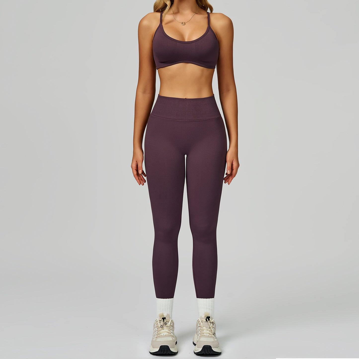 Seamless Yoga Set High-waisted Fitness Workout Outfit
