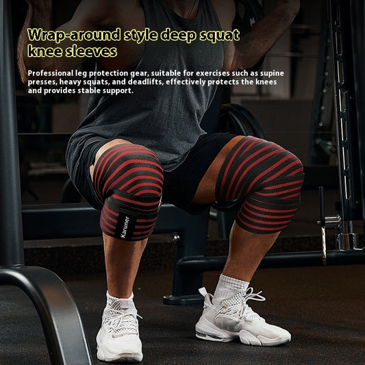 Fitness Knee Pad Sports Elastic Bandage Squat Oversized Winding Pressure