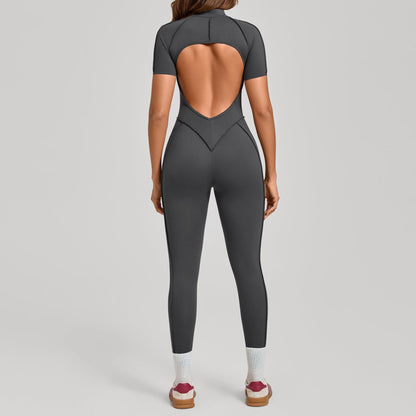 Womens Butt Lifting Tummy Tucking Yoga Gym Jumpsuit