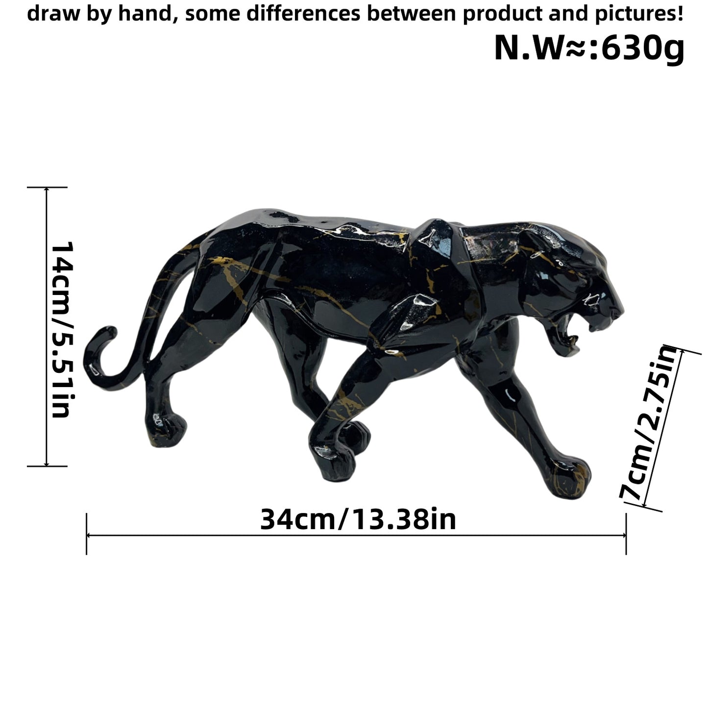 Modern Minimalist Simulated Leopard Figurine Home Decor Gift Box