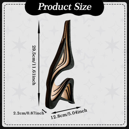 Wooden Three-dimensional Curved Art Home Decor Ornaments