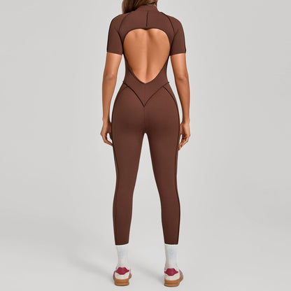 Womens Butt Lifting Tummy Tucking Yoga Gym Jumpsuit