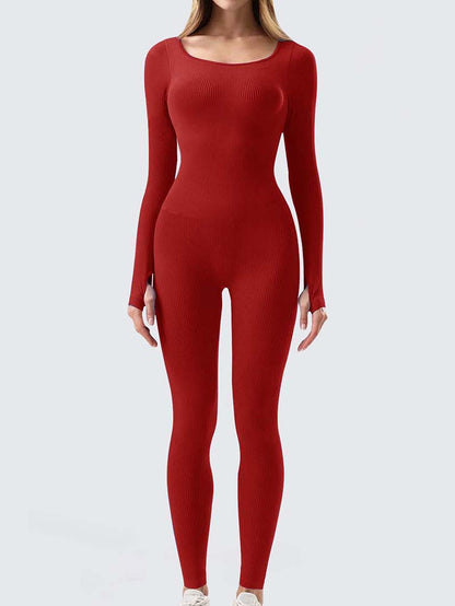 Sports Workout Clothes Slim Thread Long Sleeve Tights