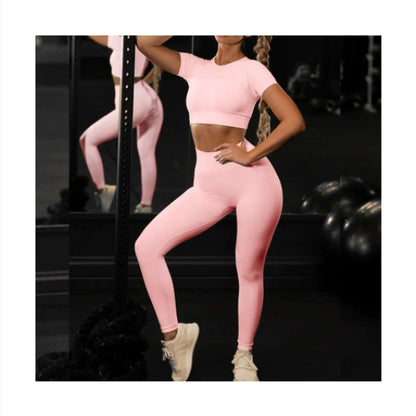 Sportswear T-Shirts Short-Sleeve Workout-Tops Fitness-Crop-Top Seamless Vital Running