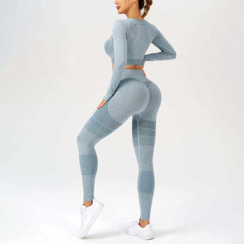 Seamless Workout Clothes Outdoor Sports Suit