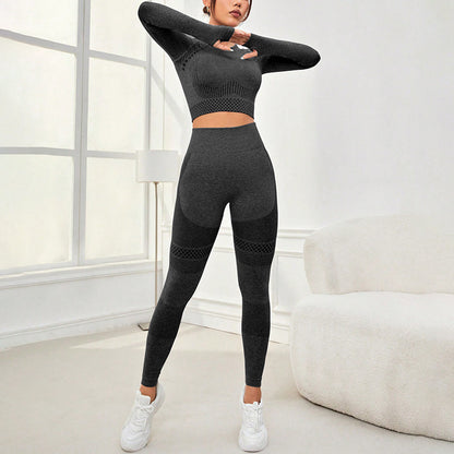 Seamless Workout Clothes Outdoor Sports Suit
