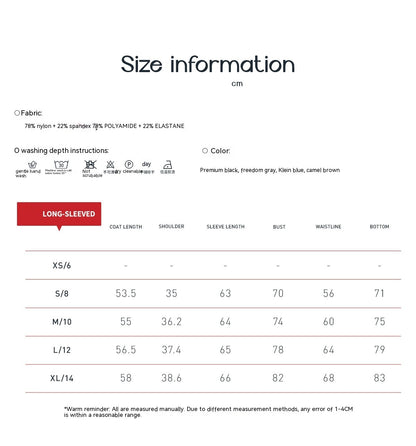 Brushed Tight Long Sleeve Yoga Leisure Workout Clothes