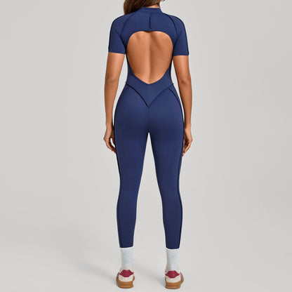 Womens Butt Lifting Tummy Tucking Yoga Gym Jumpsuit