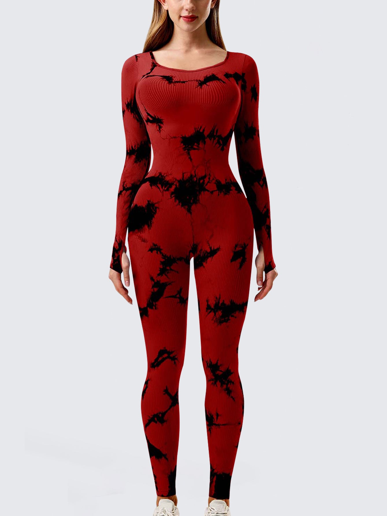 Sports Workout Clothes Slim Thread Long Sleeve Tights