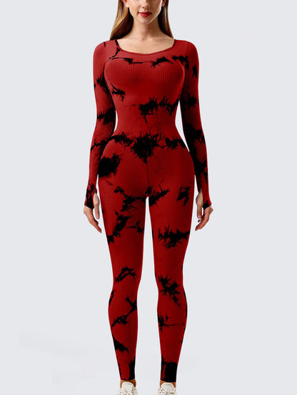 Sports Workout Clothes Slim Thread Long Sleeve Tights