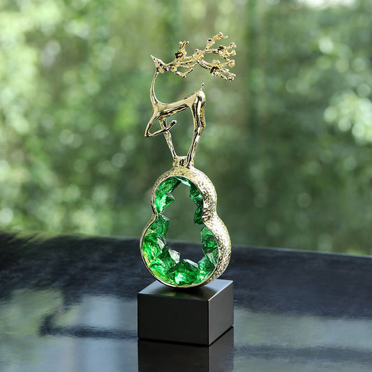 Agate Crystal Gourd Ornamenthigh-end Home Decor Craft